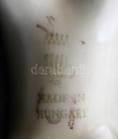 Zsolnay vaddisznó, kézzel festett, jelzett, hibátlan, h:10 cm, m:7 cm