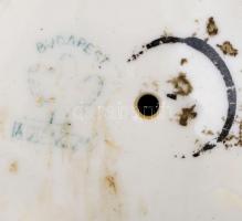 Aquincumi teknősbéka, kézzel festett, jelzett, hibátlan, h:5,5 cm