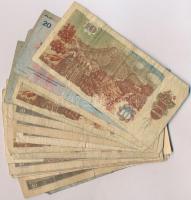 Csehszlovákia 1960-1986. 30db-os vegyes bankjegy tétel, főleg 10K-ás bankjegyek T:III,III-
Czechosl...