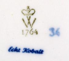 Német porcelán tétel, hibátlanok, jelzettek, összesen:4 db