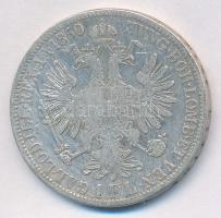 Ausztria 1860A 1Fl Ag "Ferenc József" T:2- 
Austria 1860A 1 Florin Ag "Franz Joseph&...
