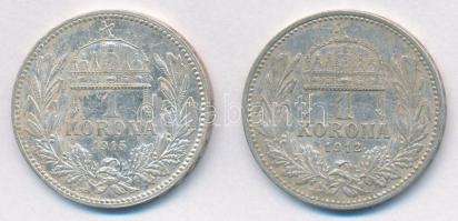 1912-1915KB 1K Ag "Ferenc József" (2x) T:2,2-