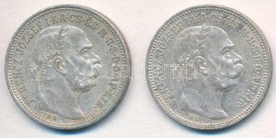 1914-1915KB 1K Ag "Ferenc József" (2x) T:2,2-