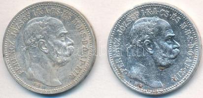 1915KB 1K Ag "Ferenc József" (2x) T:2,2-