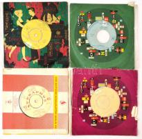 13 db kisméretű bakelitlemez, magyar és külföldi vegyesen (Fred Frohberg, Táncdalok, Václav Kučera a...