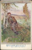 13 db RÉGI művészlap pár törpés üdvözlőlappal, vegyes minőség / 13 old art postcards with some dwarf...