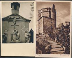 18 db RÉGI történelmi magyar városképes lap, vegyes minőség / 18 old historical Hungarian town-view ...