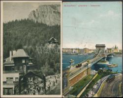 20 db RÉGI történelmi magyar városképes lap, sok Budapest és Pécs, vegyes minőség / 20 old historica...