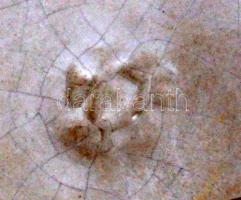 Iparművészi Vállalatos Gorka falitál, mázas kerámia, jelzett, hibátlan, d:28 cm