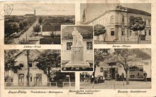 Szentfülöp, Backi Gracac; Zárda, Üzletház, Bevándorlási emlékszobor, vasútállomás / nunnery, shop, monument, railway station  (EK)