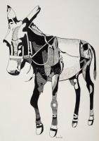 Zórád jelzéssel:  Csacsi. Tus, papír, 38×26 cm