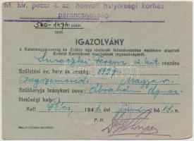 1940. "Erdélyi részek felszabadulásának emlékére" cink emlékérem mellszalaggal és viselésr...