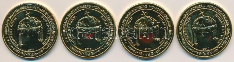 2010. "Budapest érem / Mátyás Templom, Citadella, Parlament, Szent István Bazilika" aranyo...