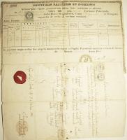 1861-1873 2 db okmánybéllyeges irat