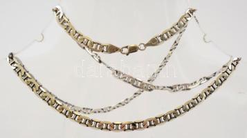 Ezüst(Ag) nyaklánc, jelzett, h: 55,5 cm, nettó: 27,9 g