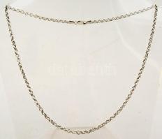 Ezüst(Ag) karikás anker nyaklánc, jelzett, h: 41 cm, nettó: 7,7 g