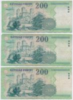 2001-2005. 200Ft "FB" (6x) T:III