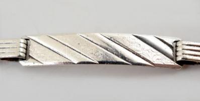 Ezüst(Ag), karlánc, jelzett, h: 18 cm, nettó: 6,6 g