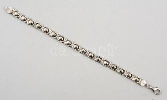 Ezüst(Ag) karlánc, jelzett, h: 18,5 g, nettó: 7,6 g