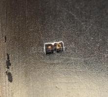 Ezüst(Ag) bordázott cigarettatárca, jelzett, 9x6x12 cm, nettó: 107,5 g