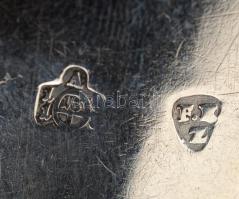 Ezüst(Ag) antik evőkanál, jelzett, h: 22 cm, nettó: 55,5 g