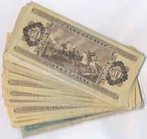 31db-os vegyes magyar forint bankjegy tétel, közte 1db 1975. 10Ft eltolódott nyomat T:III,III-