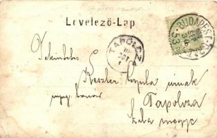 1904 Győrszemere, Szemere; vasútállomás, photo (lyukak / pinholes)