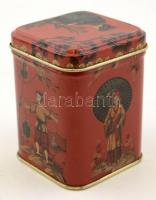 Távol keleti  tárgyak: Buddha figurák, elefánt,  fém teásdoboz, összesen:3 db