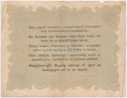 1848. 10Ft "Kossuth Bankó" T:III,III-
Adamo G111