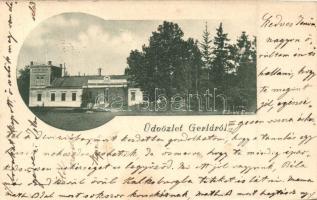 1899 Gerla (Békéscsaba), Gerlai kastély (vágott / cut)