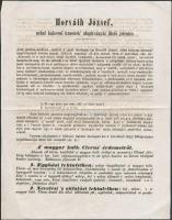 1844 Horváth József néhai kalocsai kanonok alapítványát illető jelentés valamint 1856 Scitovszky János kőnyomatos portréját és az Esztergomi Bazilikát ábrázoló kártya