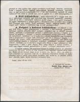 1844 Horváth József néhai kalocsai kanonok alapítványát illető jelentés valamint 1856 Scitovszky Ján...