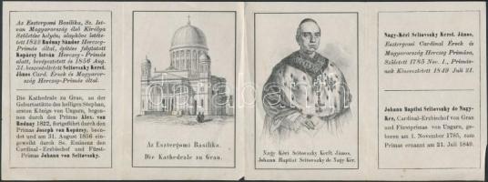 1844 Horváth József néhai kalocsai kanonok alapítványát illető jelentés valamint 1856 Scitovszky Ján...