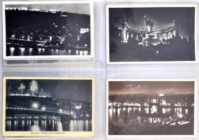 Budapest - 131 db régi képeslap albumban / 131 old postcards in postcard album