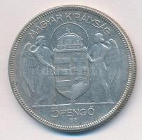 1930. 5P Ag "Horthy jobbra" T:2,2-
Adamo P8