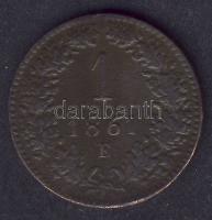 Ausztria/magyar verdejel 1861E 1Kr T:3