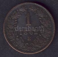 Ausztria/magyar verdejel 1862E 1Kr T:3+