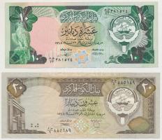 Kuvait 1968. 10D + 20D T:II,III Kuwait 1968. 10 Dinars + 20 Dinars C:XF,F