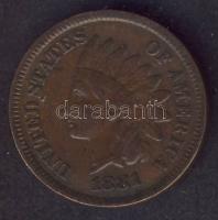 USA 1881. 1c "Indián" T:3+