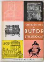 Kaesz Gyula: Ismerjük meg a bútorstílusokat. Budapest, 1969, Gondolat. Második, javított kiadás. Kiadói félvászon kötés, picit szakadt kiadói papírborítóban.