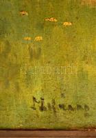 Olvashatatlan jelzéssel: Virágzó fa. Olaj, vászon, antik keretben, 40×50 cm