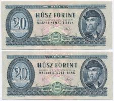 1975. 20Ft (5x) sorszámkövetők T:I