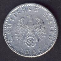 Német 3. Birodalom 1940D 50Pf "h. k.-tel" T:2/3