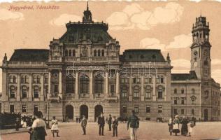 Nagyvárad, Oradea; Városháza, kiadja Rigler József Ede / town hall (vágott / cut)