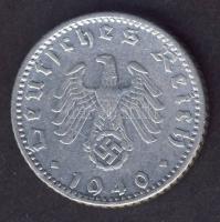 Német 3. Birodalom 1940D 50Pf "h. k.-tel" T:2/3