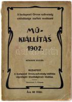 1902 Mű-Kiállítás, A budapesti Orvos- Szövetség védnőksége mellett rendezett, Hornyánszky V.,  Sok fotóval illusztrált kiadvány,Kissé viséletes borítóval, pp.:93,+fotók és reklám, 16x12cm