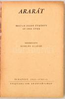 1944 Ararát, Magyar Zsidó Évkönyv, Országos Izraelita Leányárvaház Budapest, kiadói karton kötésben,...