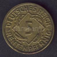 Német Birodalom/Weimari Köztársaság 1923D 5RentenPf T:3+