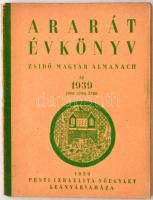 1939 Ararát évkönyv zsidó magyar almanach az 1939. évre, pp.:135, 15x11cm / Jüdisches Almanach