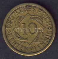 Német Birodalom/Weimari Köztársaság 1924A 10RentenPf érdekes tévveret a kalászokat az "A" betűvel két oldalról vonal köti őssze! T:2/3+